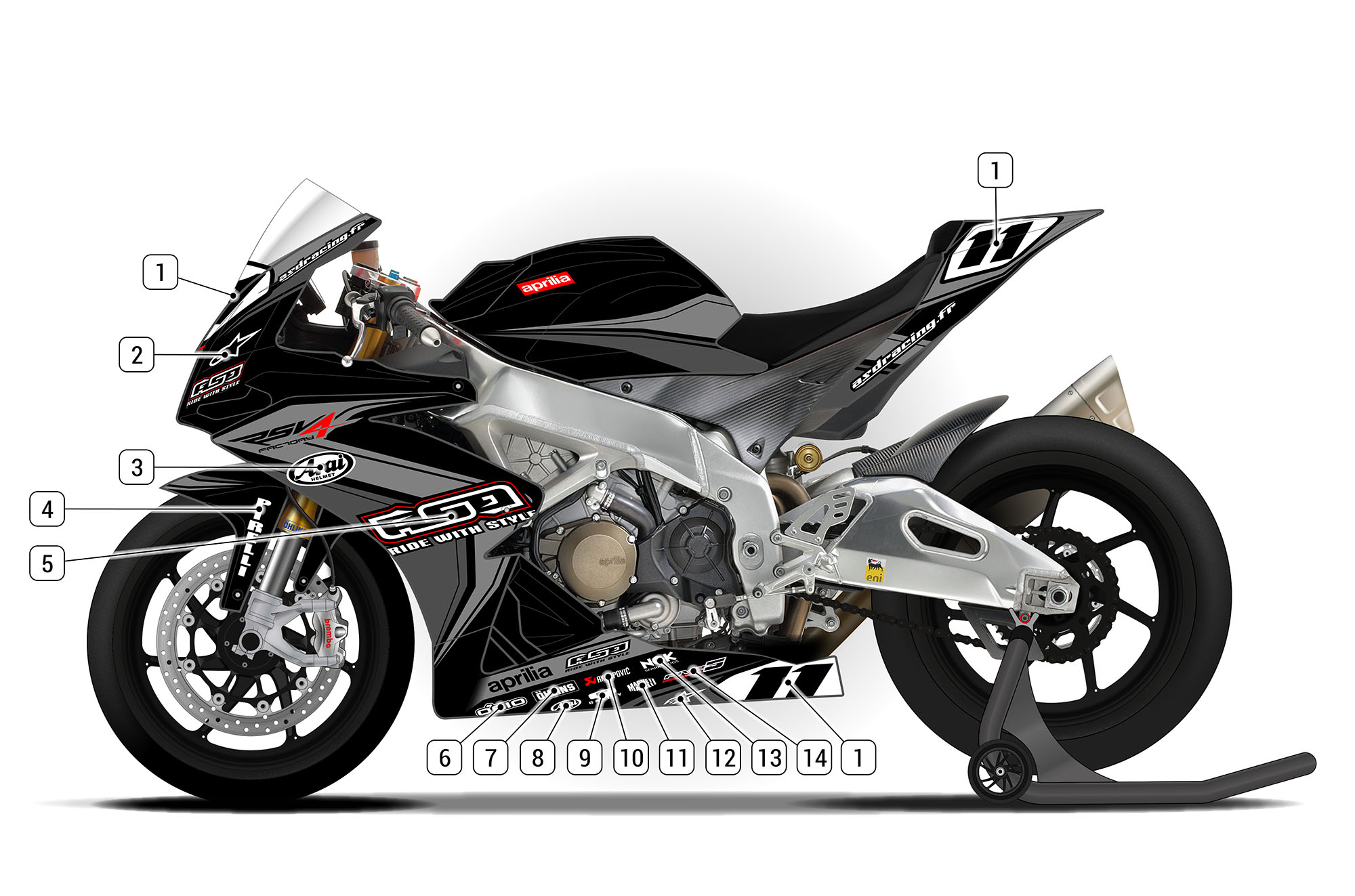MSX125 GROM Alloy front captive wheel spacers | Titan Classics