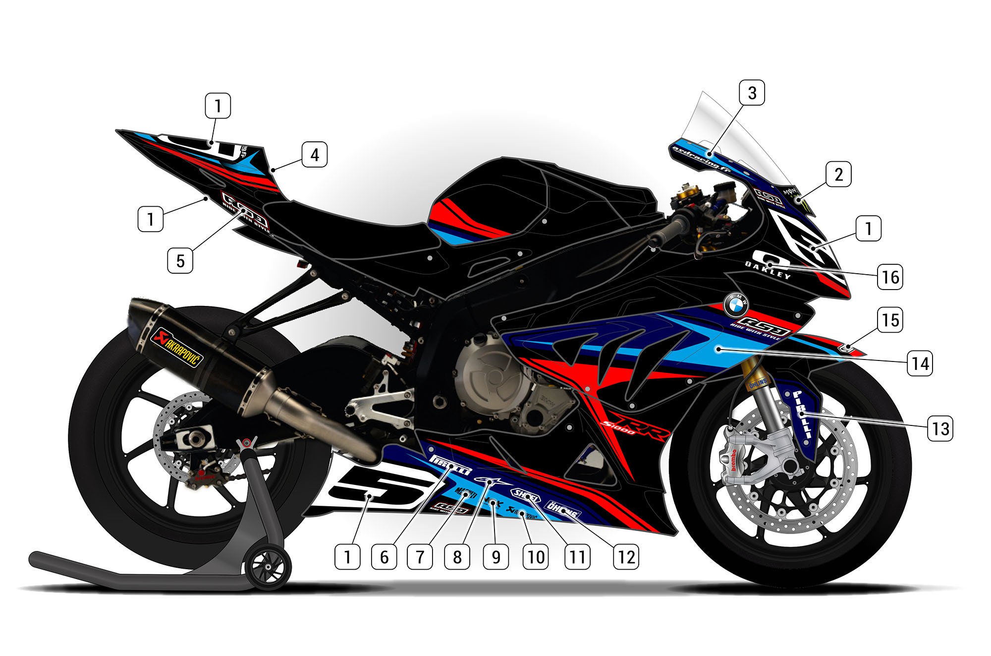 BMW S1000RR 2012/14 D2 | ASD Racing