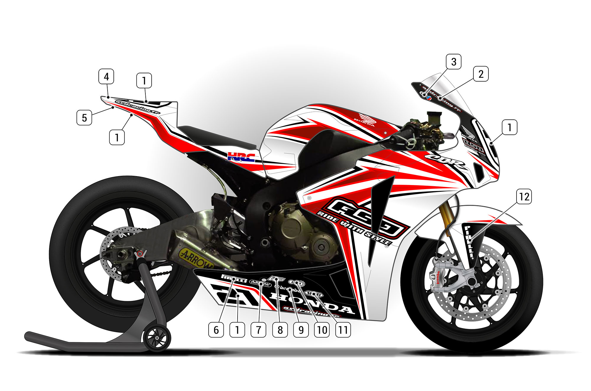 Honda CBR1000RR 2008/11 | ASD Racing