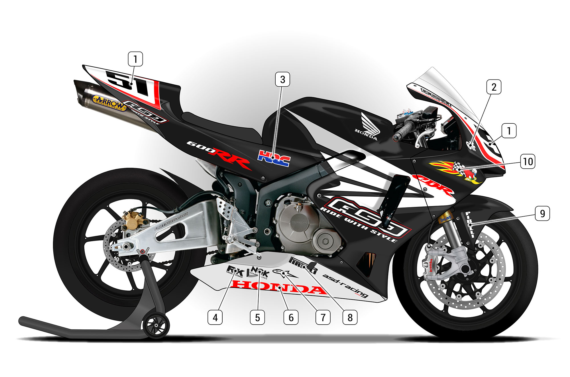 Honda CBR600RR 2005/06 | ASD Racing