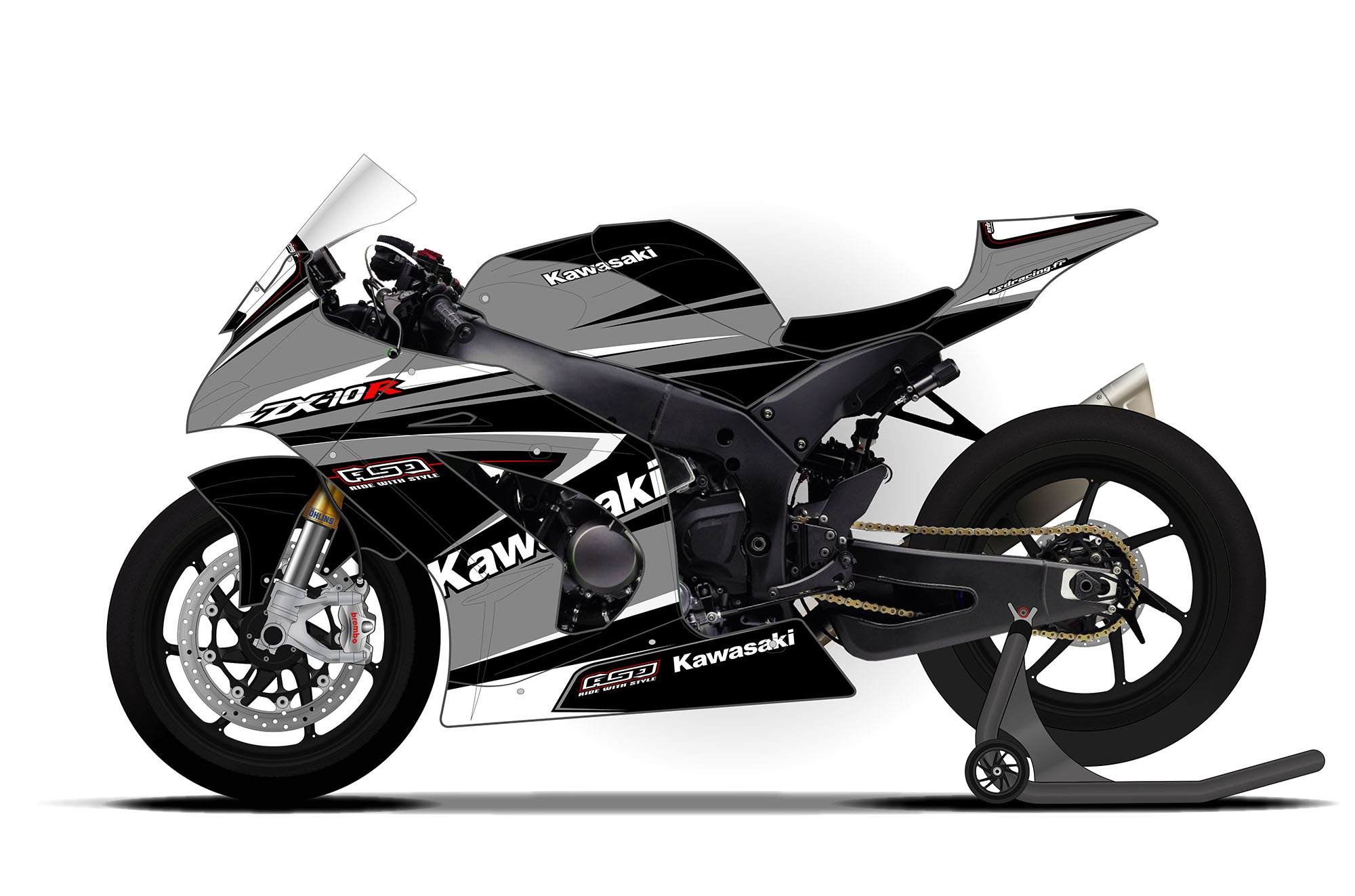 Kawasaki ZX-10R 2011/15 D1 - custom-kit