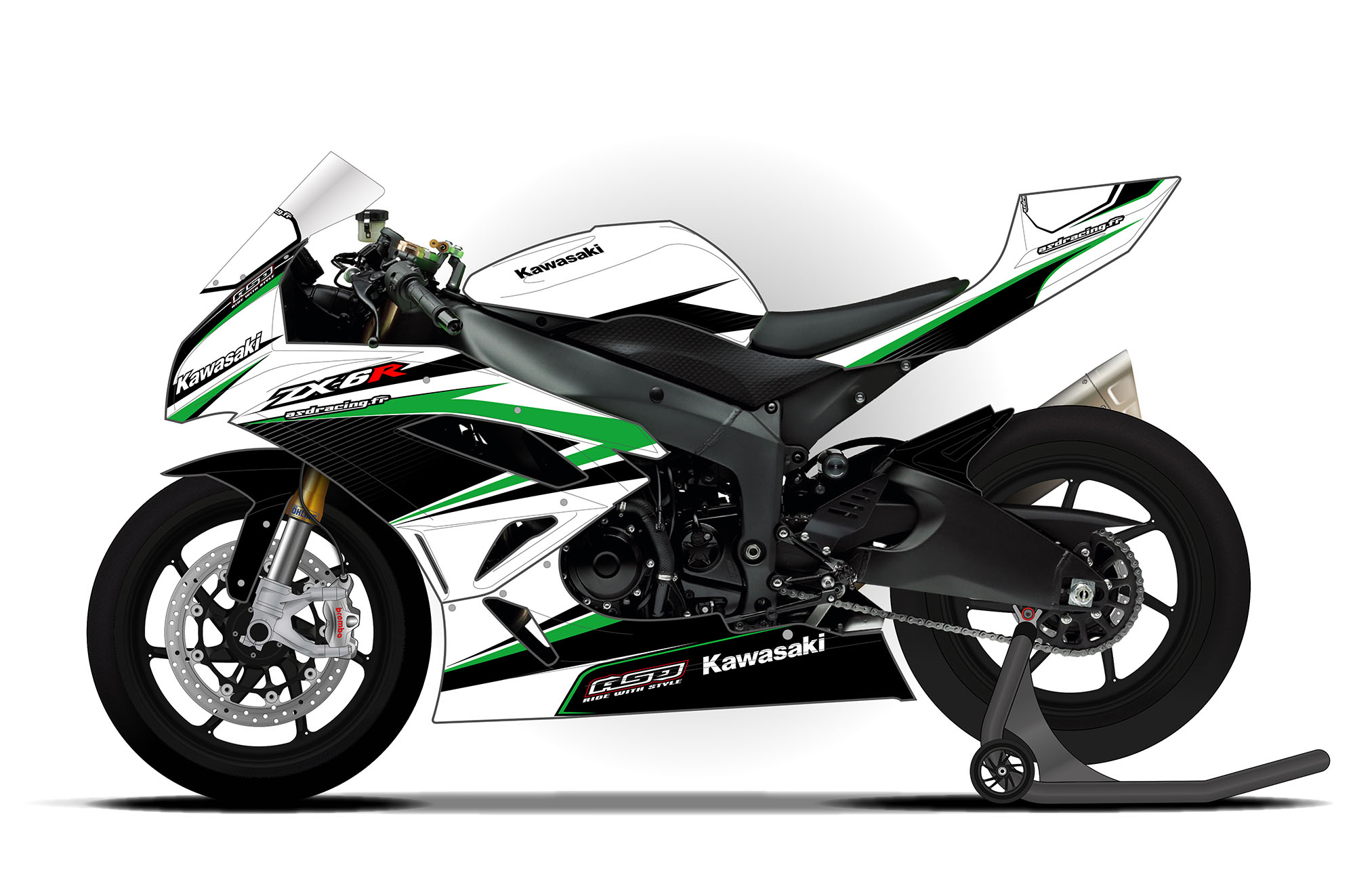 KO Lightning カワサキ ZX-6R 2009-2020 - マフラー