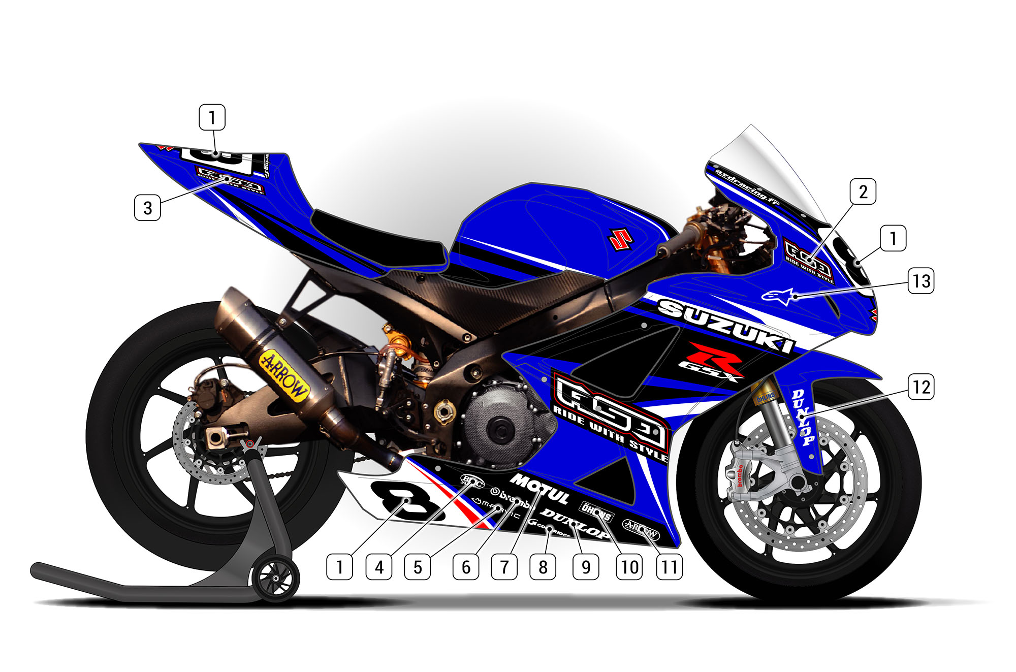 Suzuki GSXR 1000 2007/08 ASD Racing