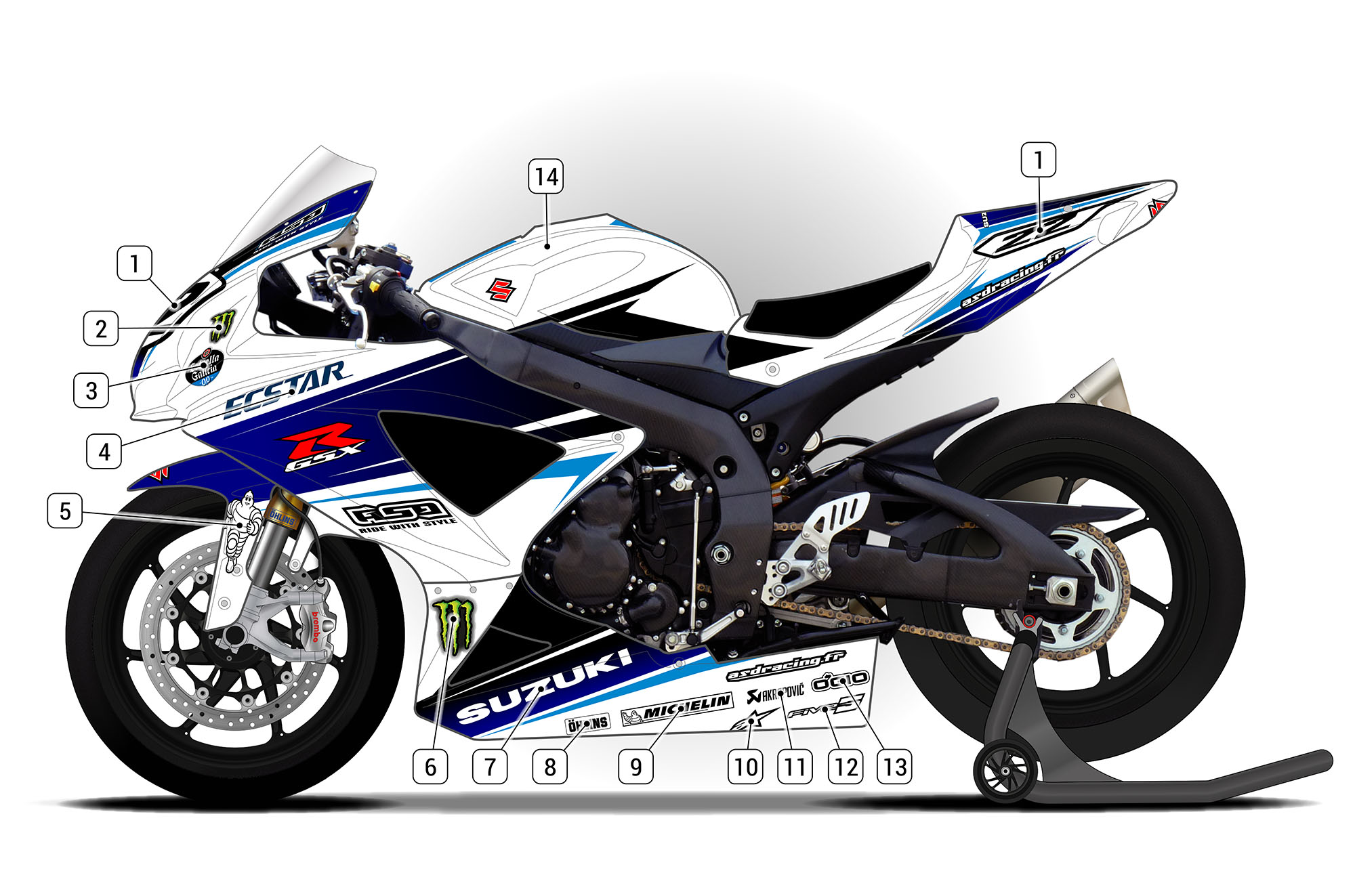Suzuki GSX-R 750 2008/10 | ASD Racing