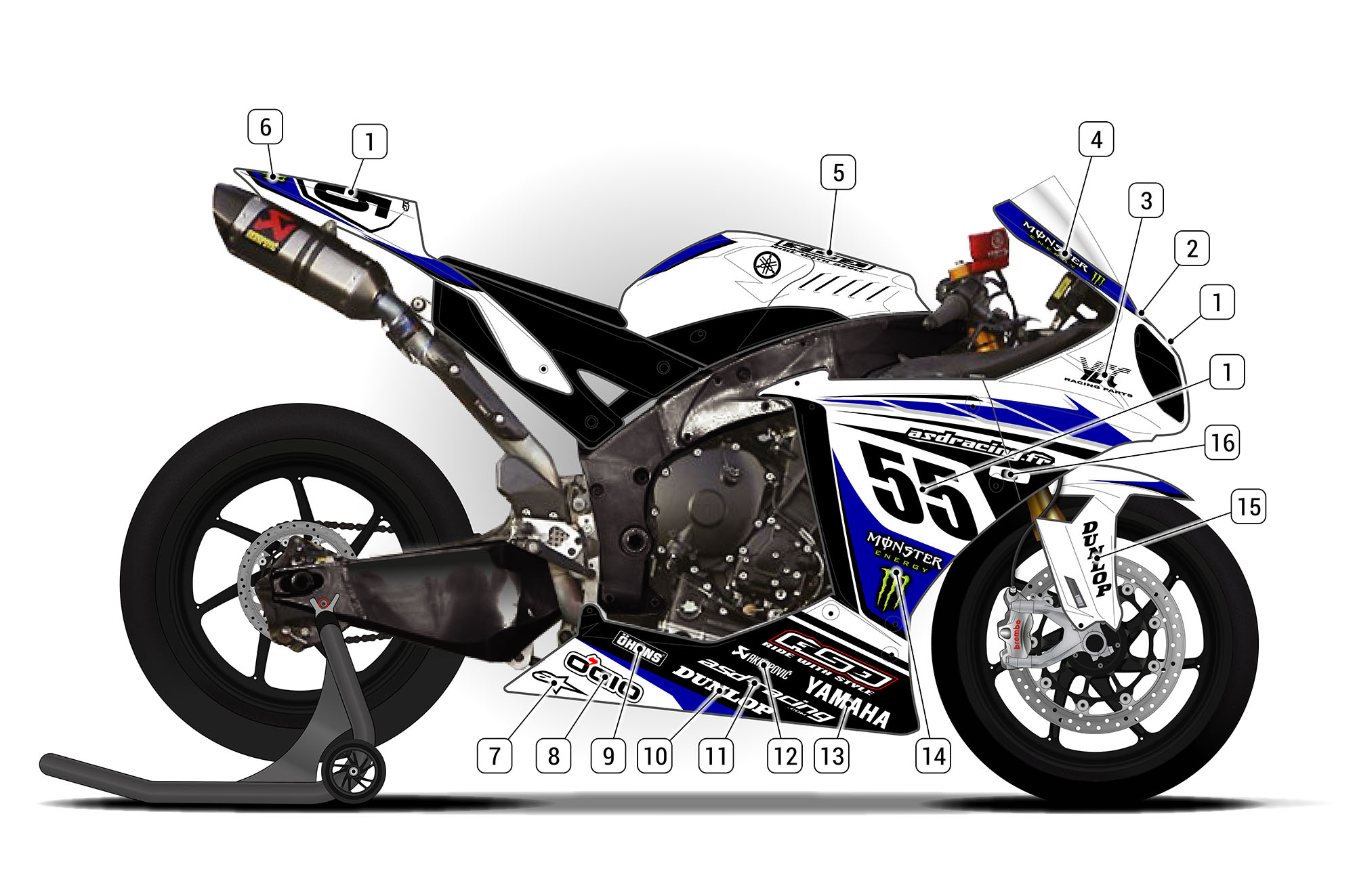 Yamaha R1 2009/11 | ASD Racing