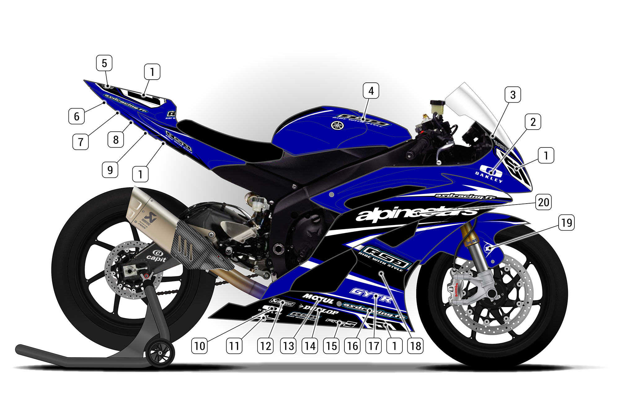 R6 Classic Avatar (Blue & White 1.0)'s Code & Price - RblxTrade