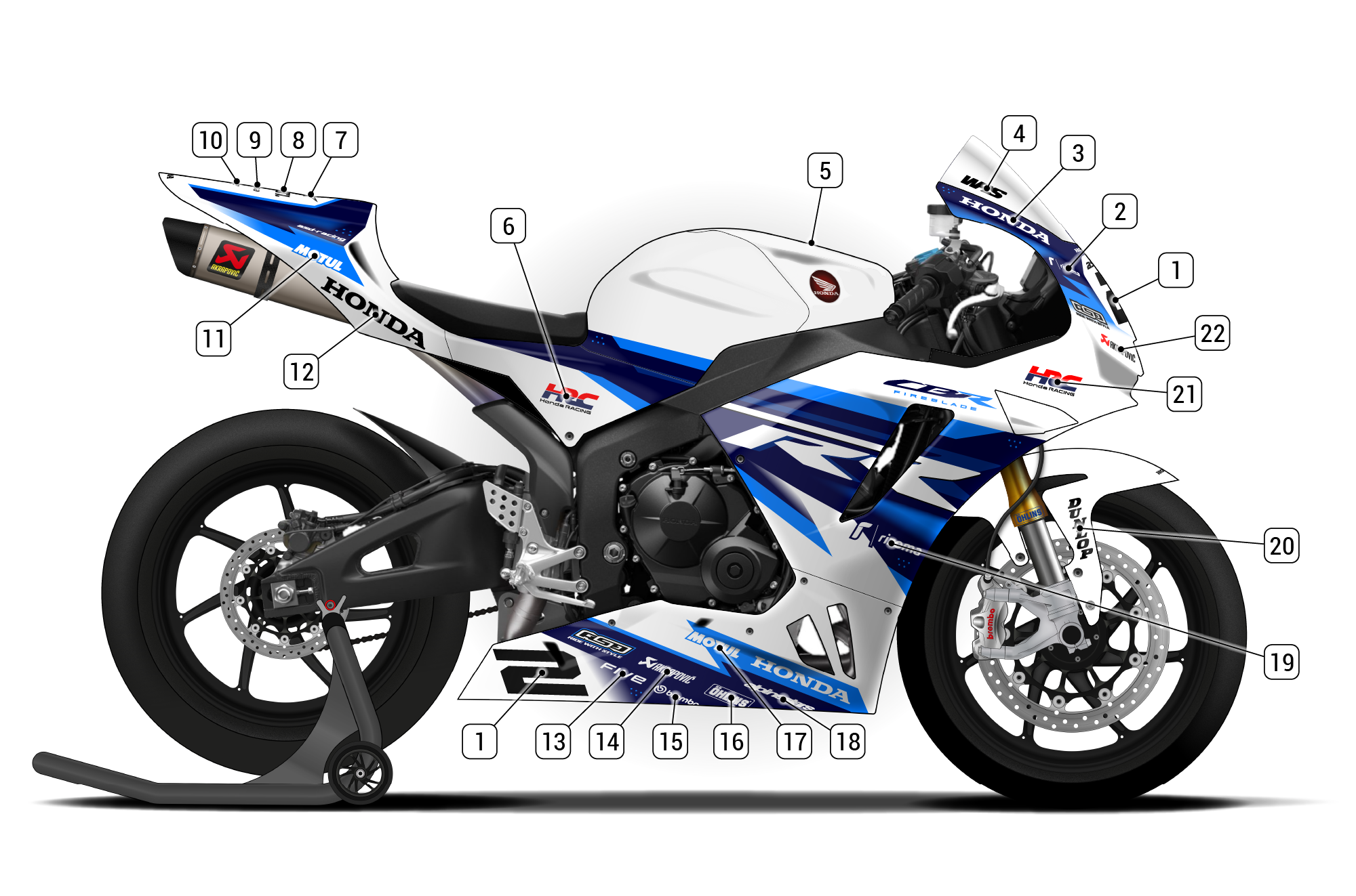 HONDA cbr600rr 2024 レースベース マフラー NO2 CBR600RR Honda 2024