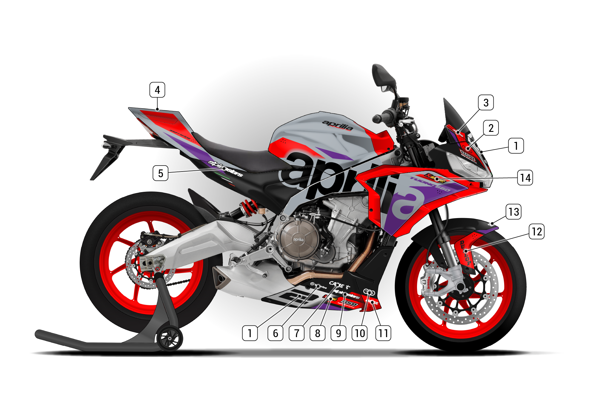 Aprilia Tuono 660 2021/24 | ASD Racing