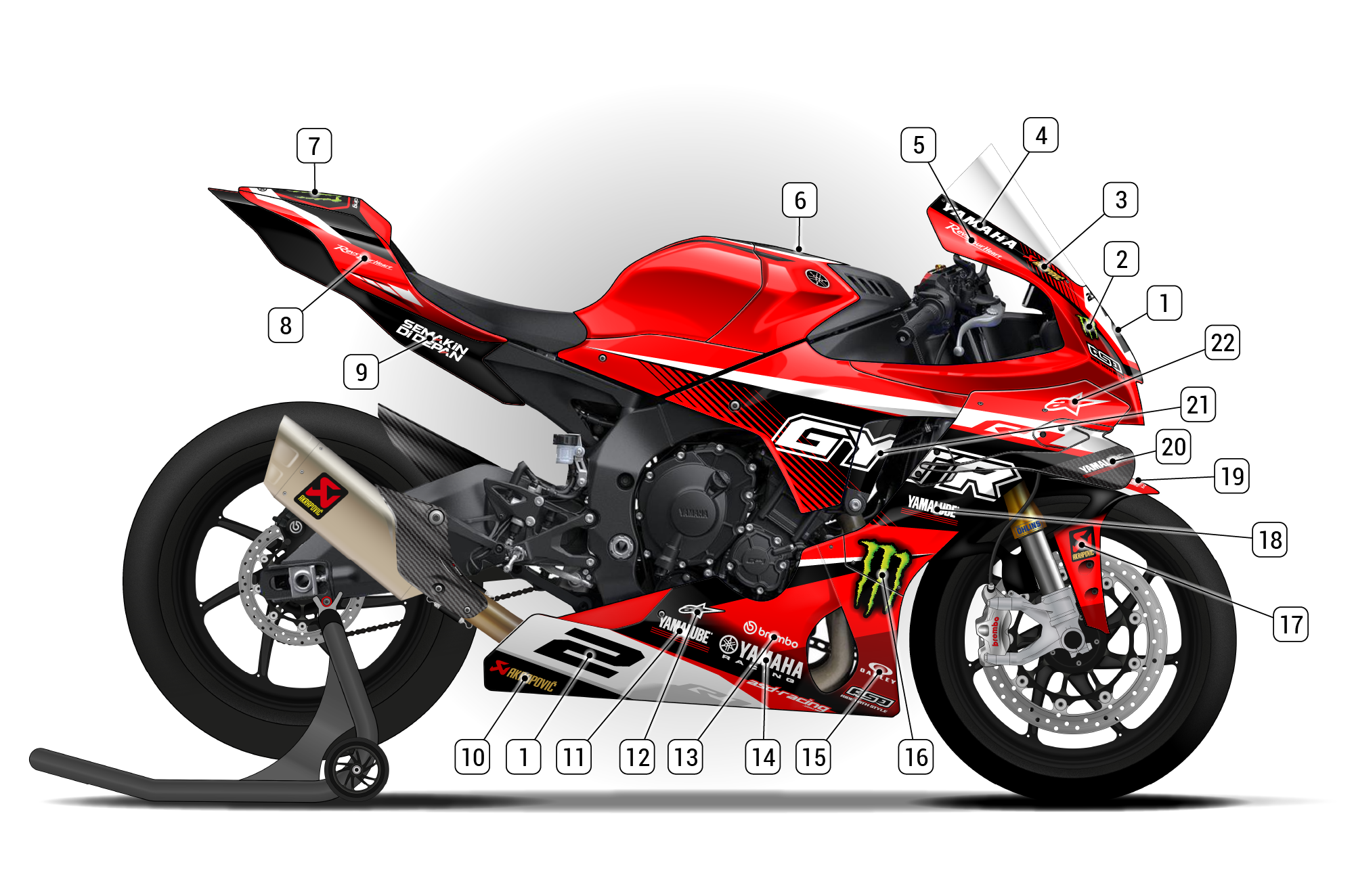 Yamaha R1 2025/26 | ASD Racing