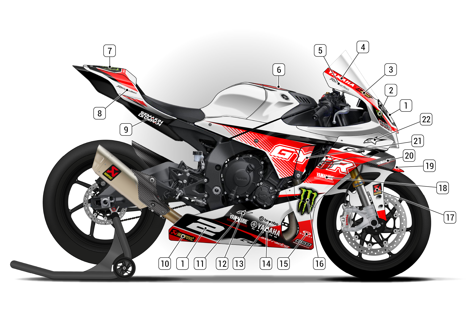 Yamaha R1 2025/26 | ASD Racing