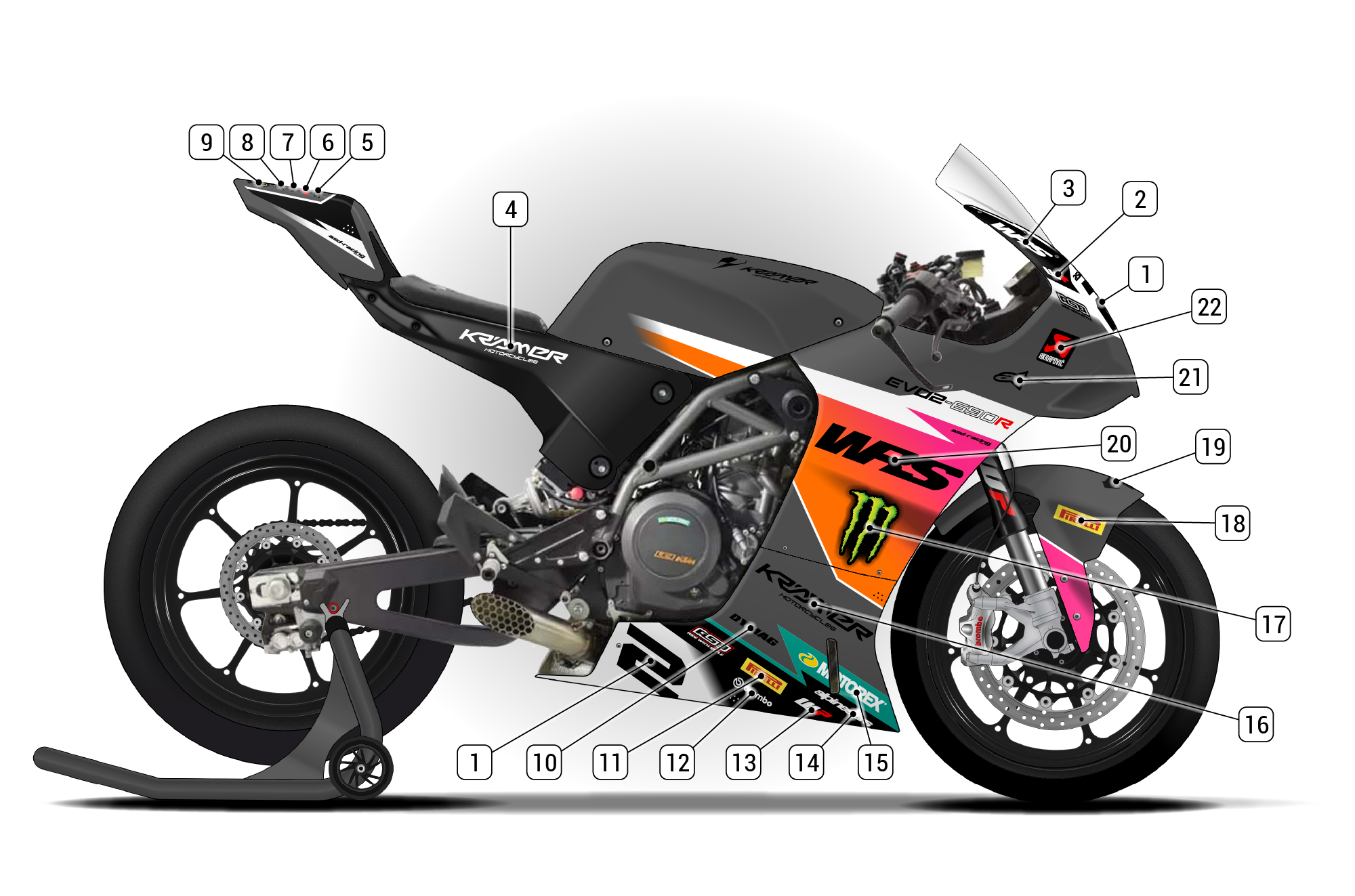 サカデイ　デコラ　シン Kramer EVO2 690 | ASD Racing