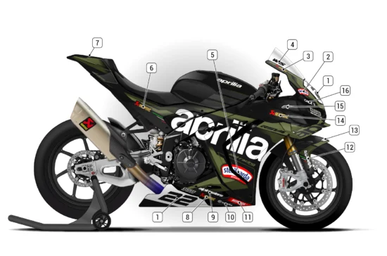 Alternative view of Aprilia RSV4 1100 2025/26