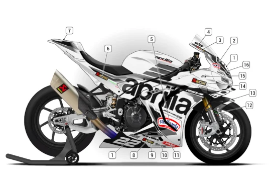 Alternative view of Aprilia RSV4 1100 2025/26