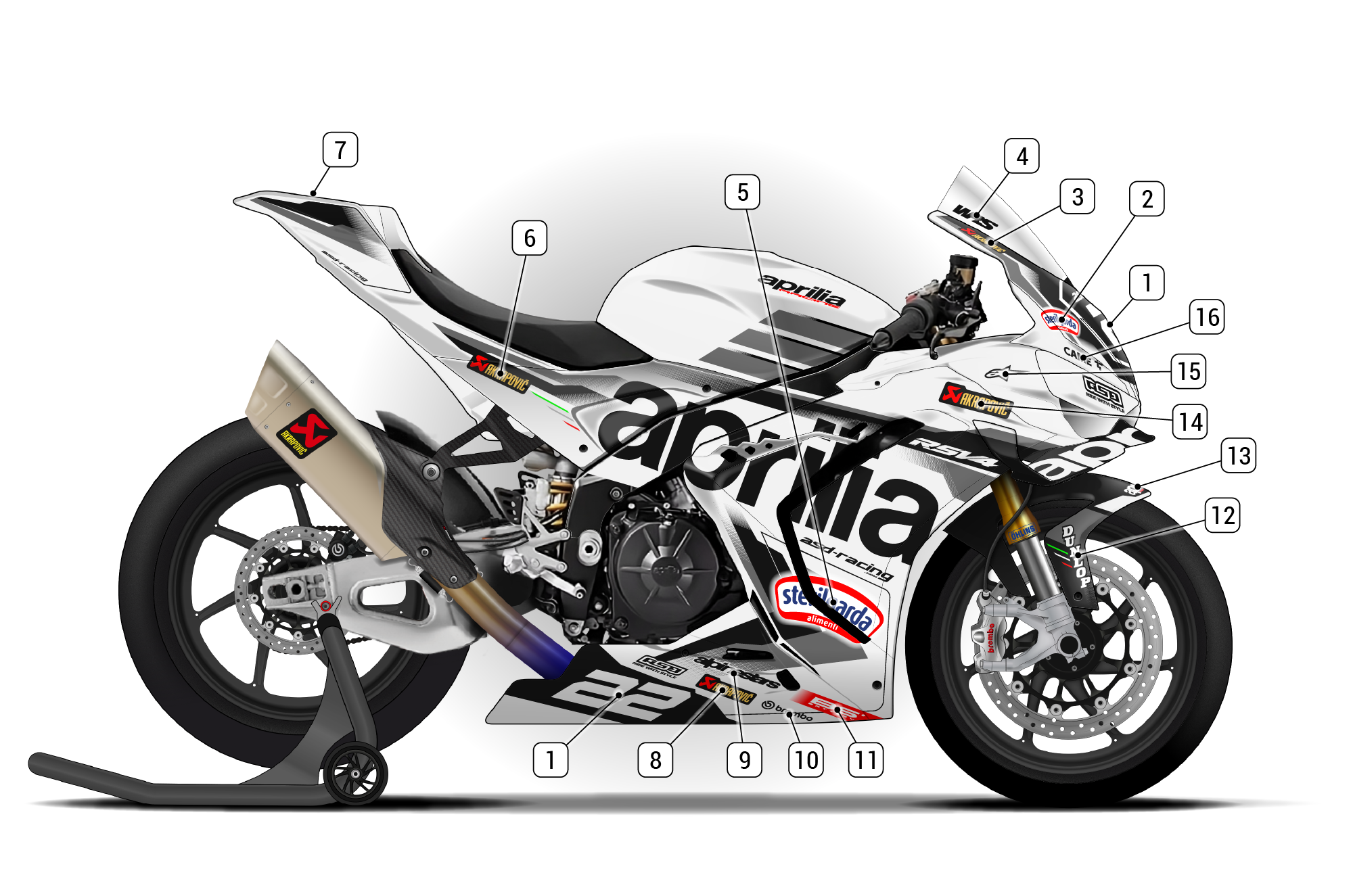 Aprilia RSV4 1100 2025/26 | ASD Racing
