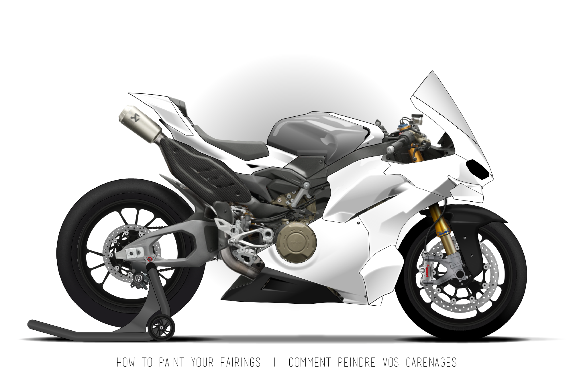 1/64 Ducati Panigale V4S カスタム完成品 ホワイト Ducati Panigale V4R 2026 Réplica 1 | ASD Racing