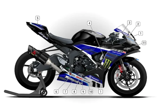 Alternative view of Kawasaki ZX-6R 2024/26