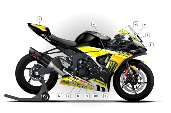 Alternative view of Kawasaki ZX-6R 2024/26