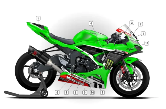 Alternative view of Kawasaki ZX-6R 2024/26