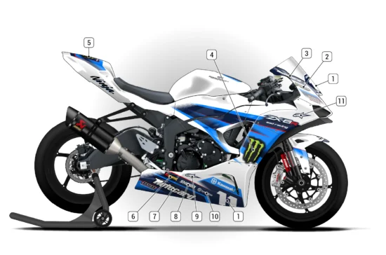 Alternative view of Kawasaki ZX-6R 2024/26