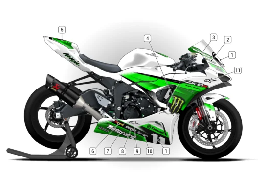 Alternative view of Kawasaki ZX-6R 2024/26