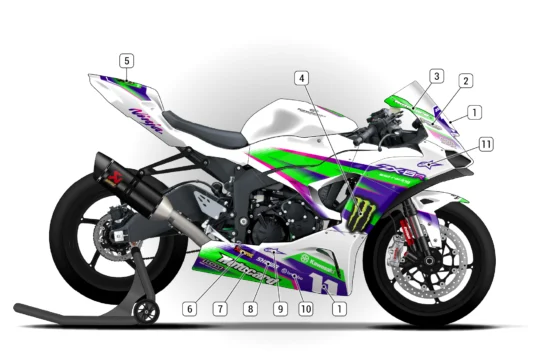 Alternative view of Kawasaki ZX-6R 2024/26