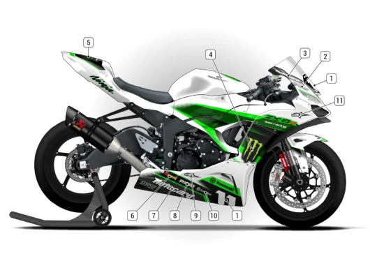 Alternative view of Kawasaki ZX-6R 2024/26
