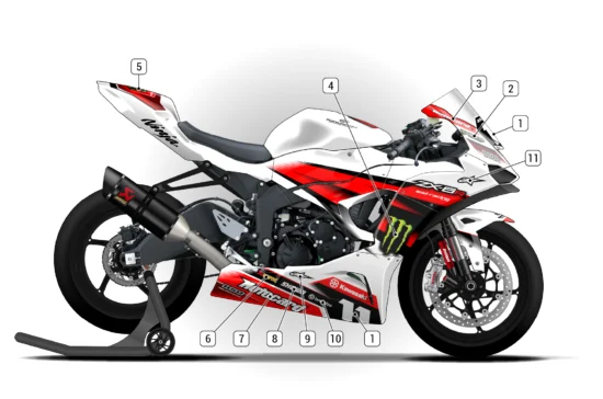 Alternative view of Kawasaki ZX-6R 2024/26