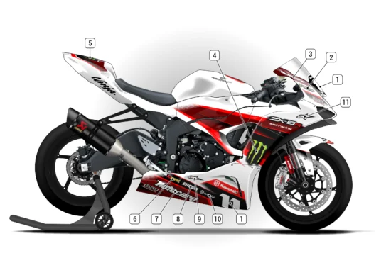 Alternative view of Kawasaki ZX-6R 2024/26